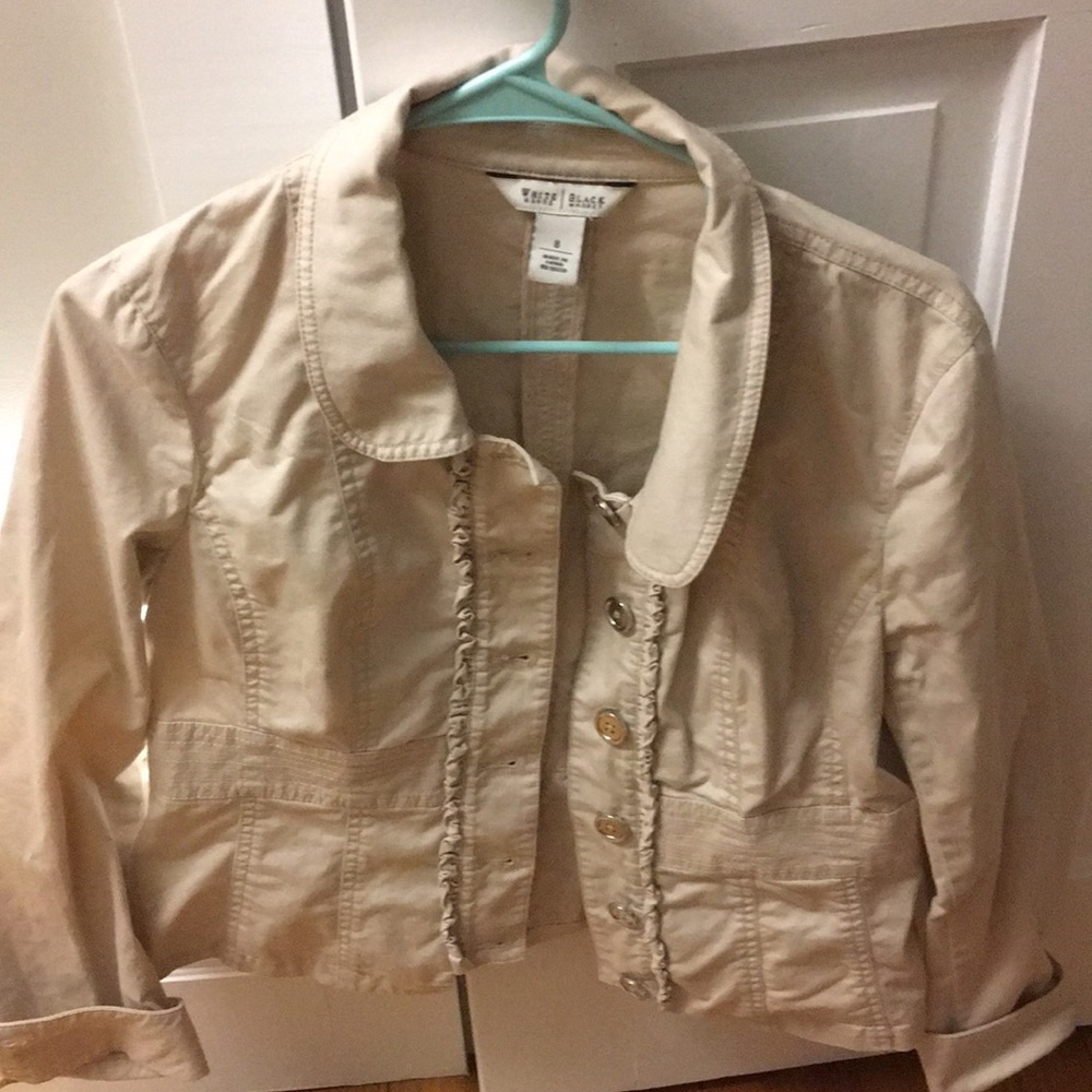WHBM khaki blazer/jacket size 8